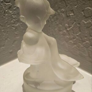 L.E. Smith Goose Girl Figurine for Hummel Frosted Glass 6"